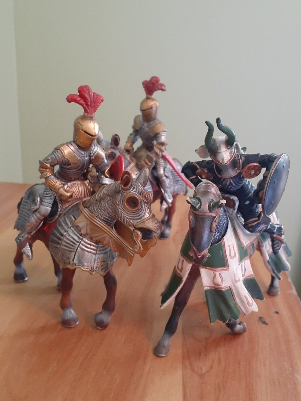 Schleich Germany 3 Horses and Riders